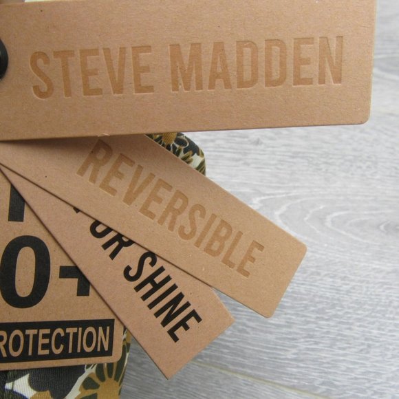 Steve Madden Floral Daisy Print Womens Bucket Hat Reversible One Size Fit NEW - Picture 6 of 8